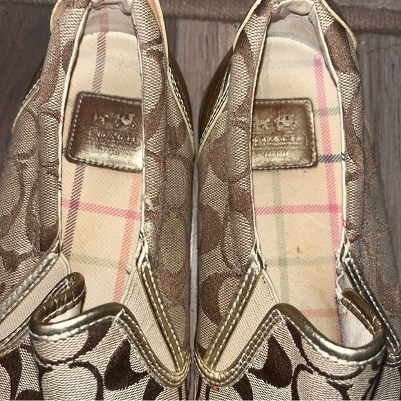 Coach Signature Monogram Beale Slip On Canvas Sneakers Shoes Women's Sz 9.5 - Picture 4 of 4